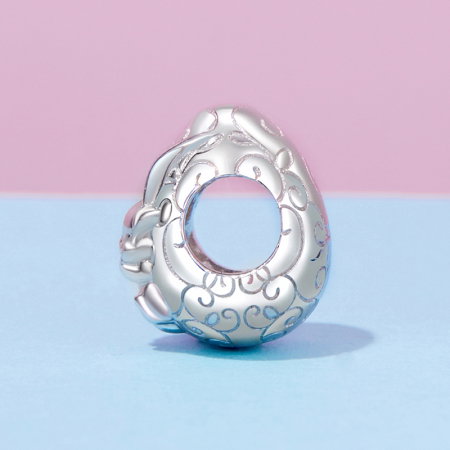 Pandantiv argint ou de Paste si iepuras [3]