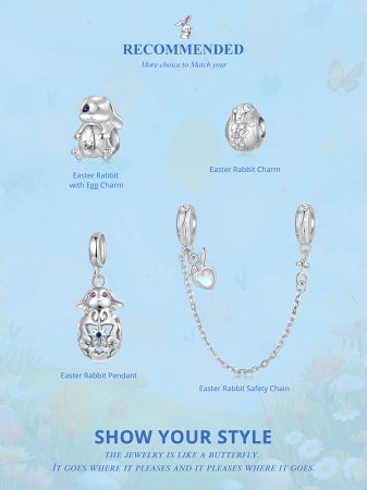 Pandantiv argint ou de Paste si iepuras [15]