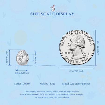 Pandantiv argint ou de Paste si iepuras [5]