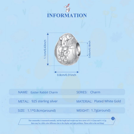 Pandantiv argint ou de Paste si iepuras [6]