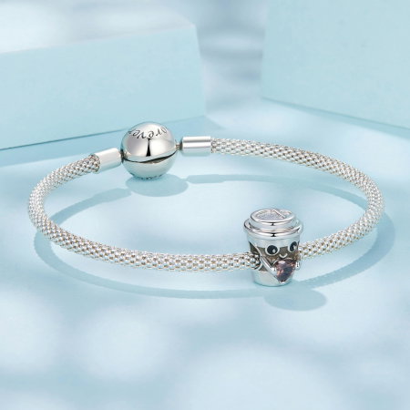 Pandantiv argint pahar de cafea cu Zirconia [2]