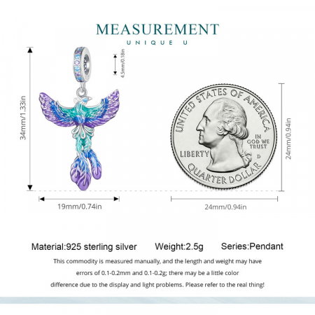 Pandantiv argint pasarea phoenix [9]