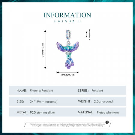 Pandantiv argint pasarea phoenix [8]