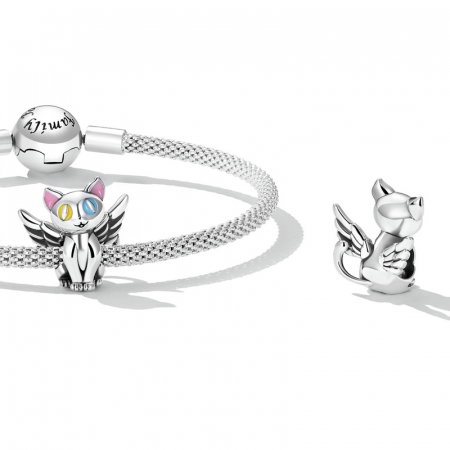 Pandantiv argint pisicuta inger [3]