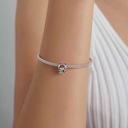 Pandantiv argint pisicuta norocoasa [2]