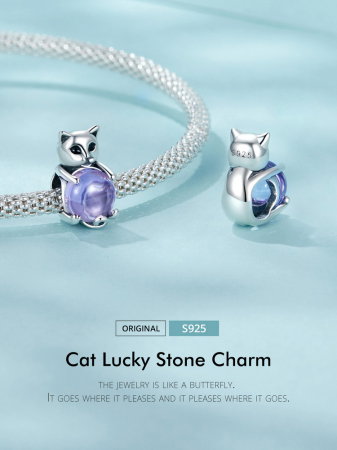 Pandantiv argint pisicuta norocoasa [11]