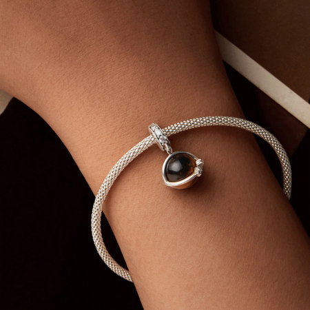 Pandantiv argint planeta cu ochi de tigru [4]