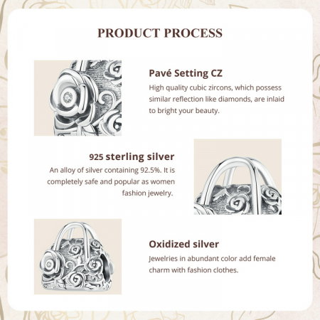 Pandantiv argint gentuta cu trandafiri [8]