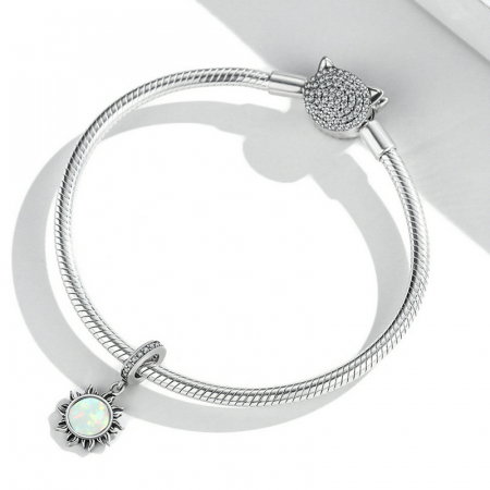 Pandantiv argint soare de opal [2]