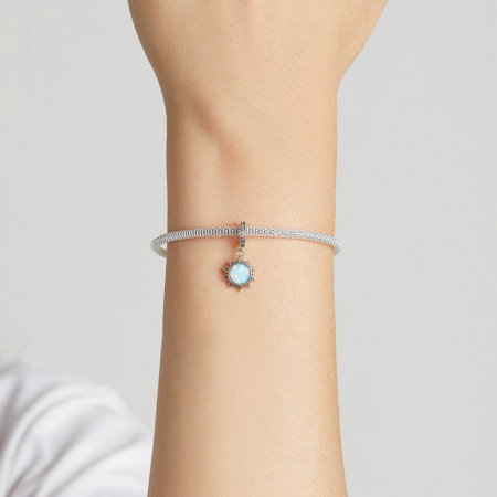 Pandantiv argint soare de opal [4]