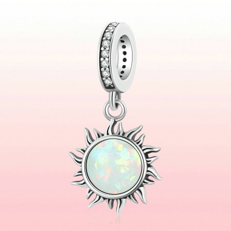 Pandantiv argint soare de opal [6]