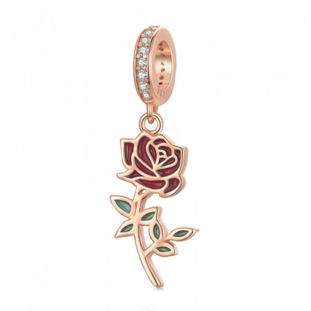 Pandantiv argint trandafir