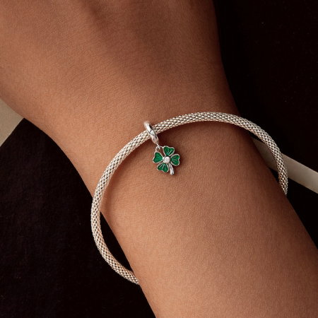 Pandantiv argint trifoi cu patru foi [2]