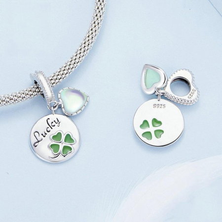 Pandantiv argint trifoi cu patru foi [4]