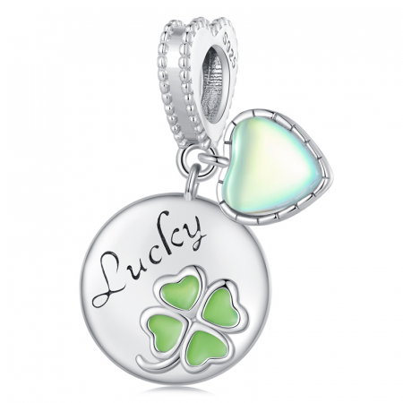 Pandantiv argint trifoi cu patru foi