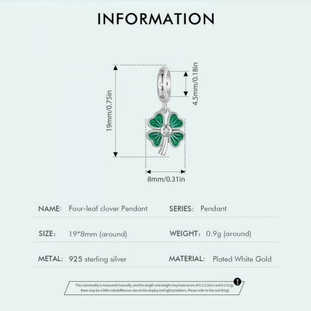 Pandantiv argint trifoi cu patru foi [11]