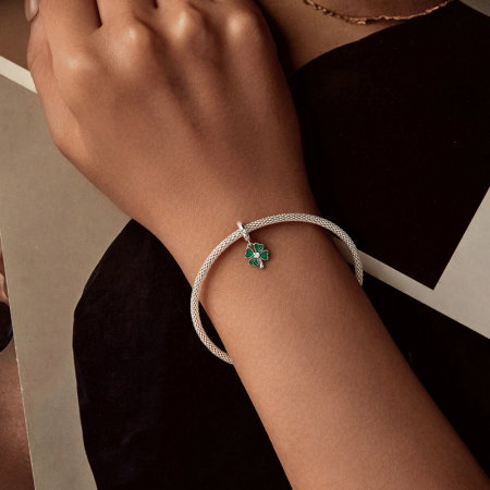 Pandantiv argint trifoi cu patru foi [9]