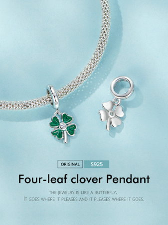 Pandantiv argint trifoi cu patru foi [15]