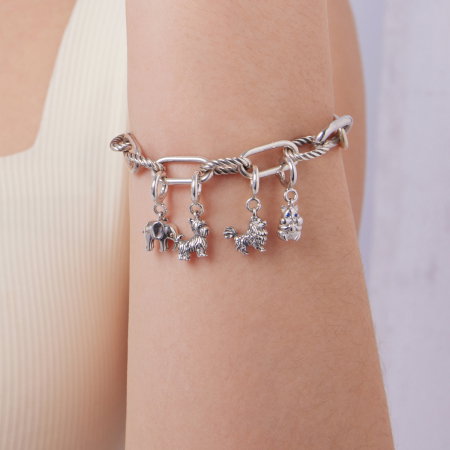 Pandantiv argint Yorkshire Terrier cu inchizatoare [10]