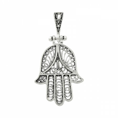 Pandantiv din argint cu Mana lui Fatima (Hamsa) [0]