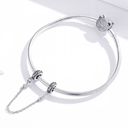 Pandantive argint cu lant de siguranta pentru bratara [1]