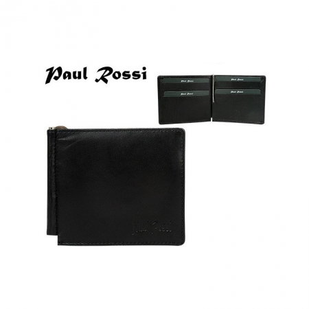 Portbancnota piele naturala Paul Rossi PBA01 Negru [2]