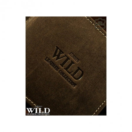 Portbancnota piele naturala Wild PBA03 Maron [6]
