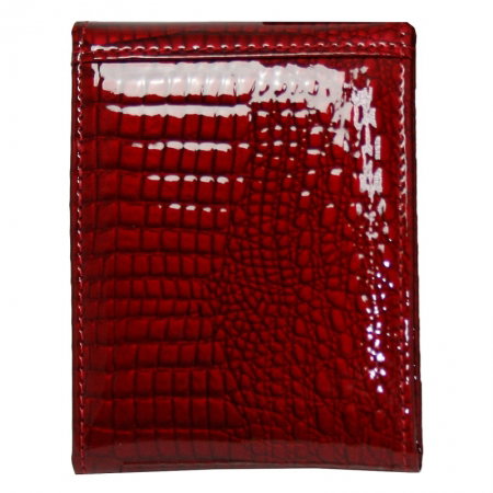 Portcard piele naturala Ellini PCA23 Rosu [1]