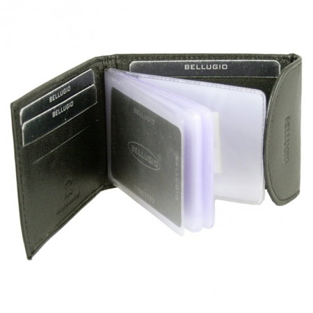 Portcard piele naturala Bellugio PCA41 Maron [2]