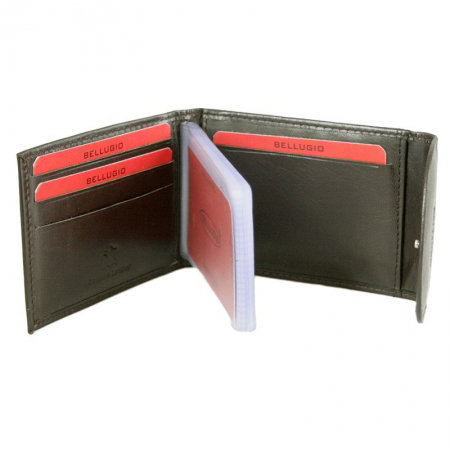 Portcard piele naturala Bellugio PCA41 Maron [5]