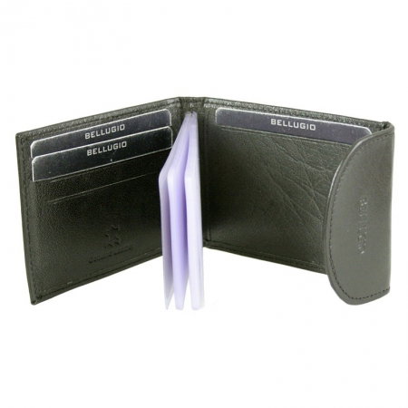 Portcard piele naturala Bellugio PCA41 Maron [3]