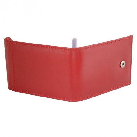 Portcard piele naturala Bellugio PCA25 Rosu [3]