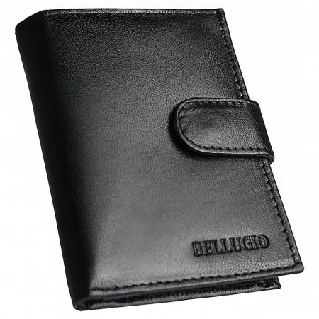 Portcard piele naturala Bellugio PCA36 Negru [0]