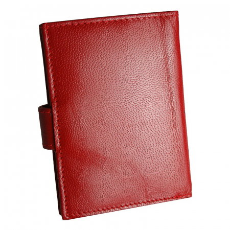 Portcard piele naturala Bellugio PCA35 Rosu [2]