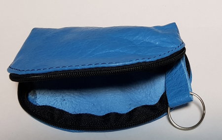 Portchei piele naturala Bleu pentru chei lungi PCH77 [1]