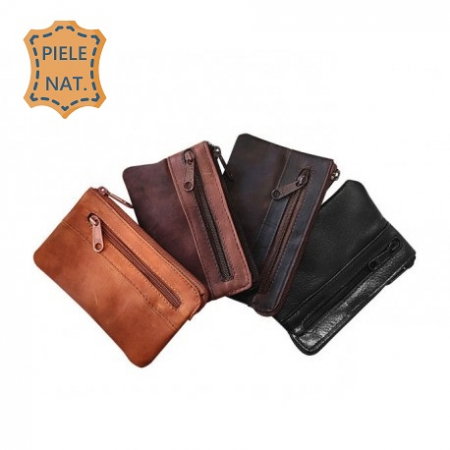 Portchei piele naturala incapator cu 2 compartimente, PCH350 [2]