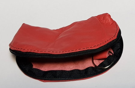 Portchei piele naturala Magenta pentru chei lungi PCH71 [1]