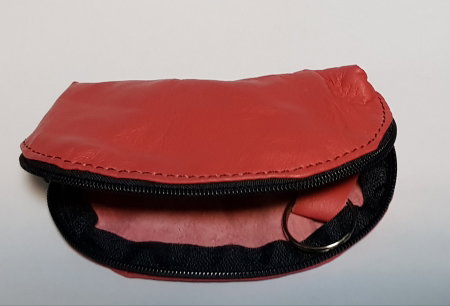 Portchei piele naturala Magenta pentru chei lungi PCH71 [3]