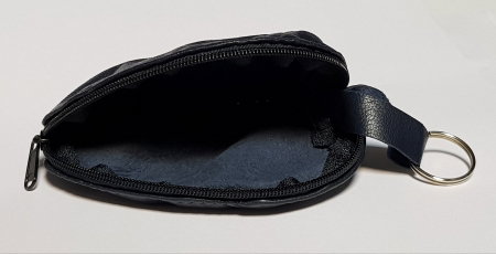 Portchei piele naturala Bleumarin pentru chei lungi PCH69 [2]