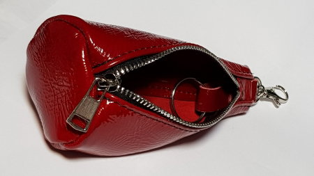 Portchei piele naturala Rosu pentru chei lungi PCH61 [4]