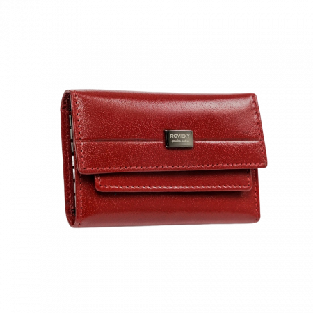 Portchei piele naturala Rovicky, PCH515, Rosu