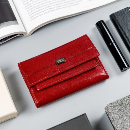 Portchei piele naturala Rovicky, PCH515, Rosu [1]