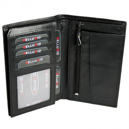 Portofel barbatesc incapator din piele naturala  Bellugio PORMZ014  [1]
