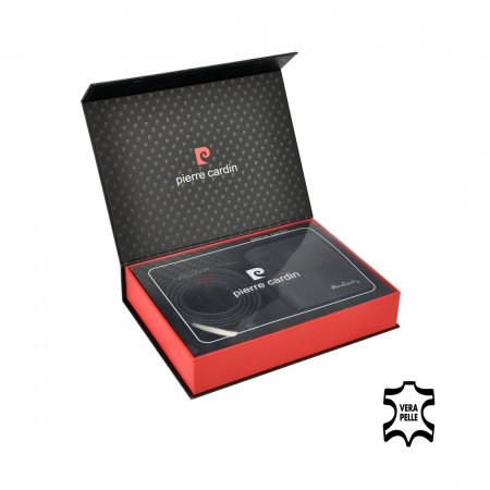 Portofel barbati + curea (set piele naturala de lux) Pierre Cardin PORM211 [9]