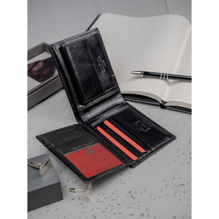 Portofel barbati + curea (set piele naturala) Pierre Cardin PORT401 cu protectie RFID [14]