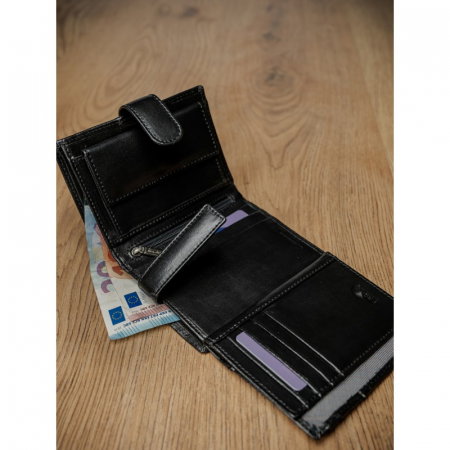Portofel barbati, Pierre Andreus, PORMG100, Negru, piele naturala, cu RFID [10]