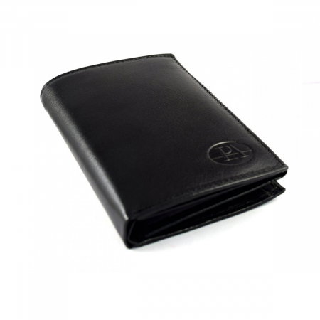 Portofel barbati de lux din piele naturala PORMG039 Negru [2]