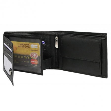 Portofel barbati din piele naturala BeSpecial PORM626 Negru [1]