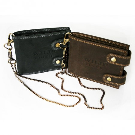 Portofel barbati din piele naturala cu lant detasabil Wild PORMZ003 [0]