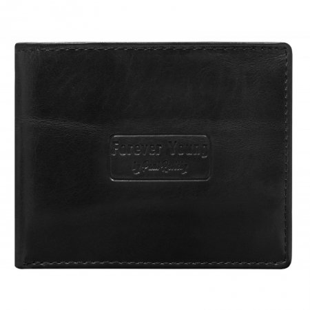 Portofel barbati din piele naturala cu protectie RFID Forever Young PORM623 Negru [0]